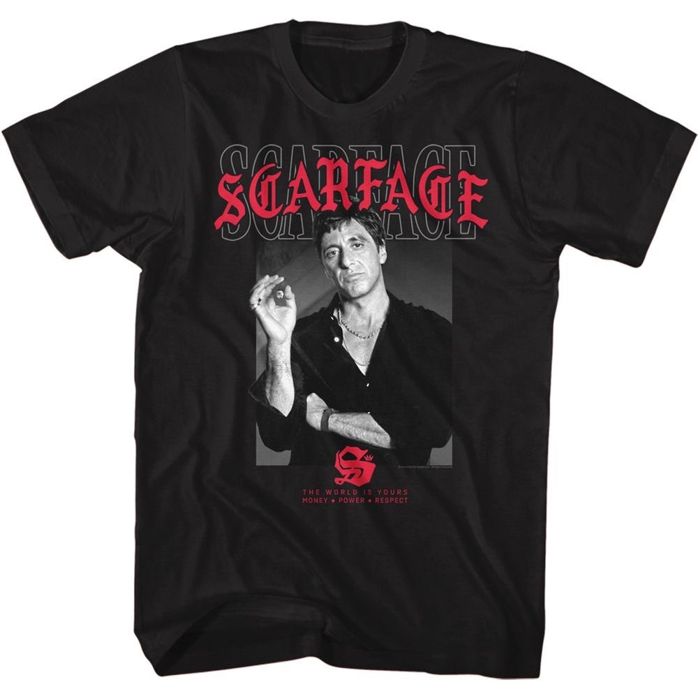 American Classics Scarface Text Layering T-Shirt‎